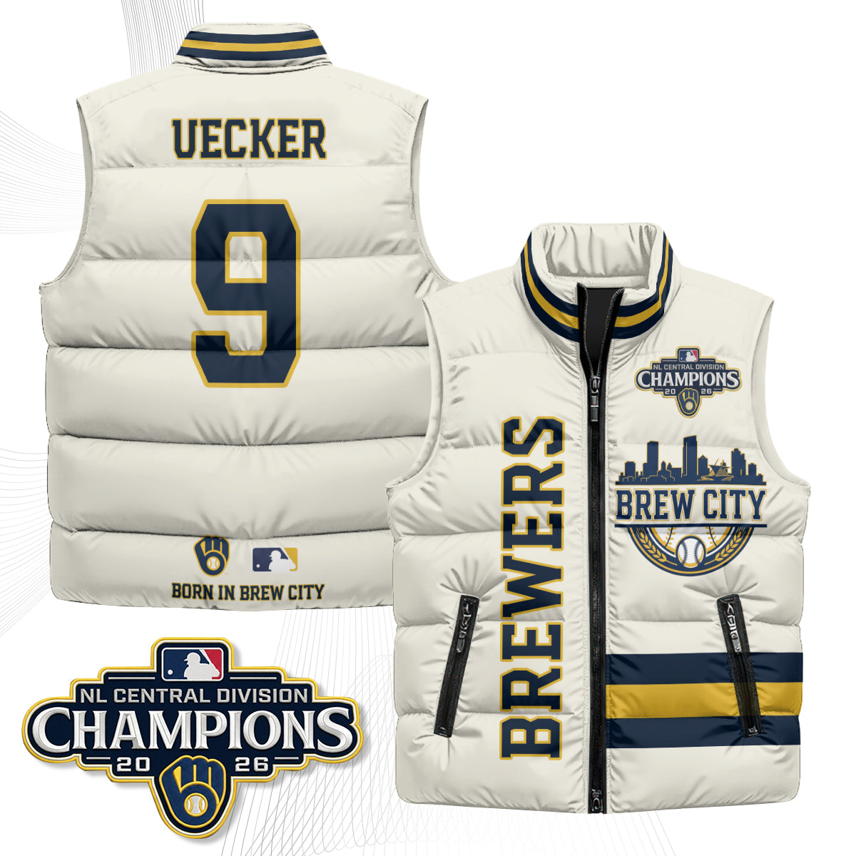 MIL "Brew City" Puffer Vest - Printed V3