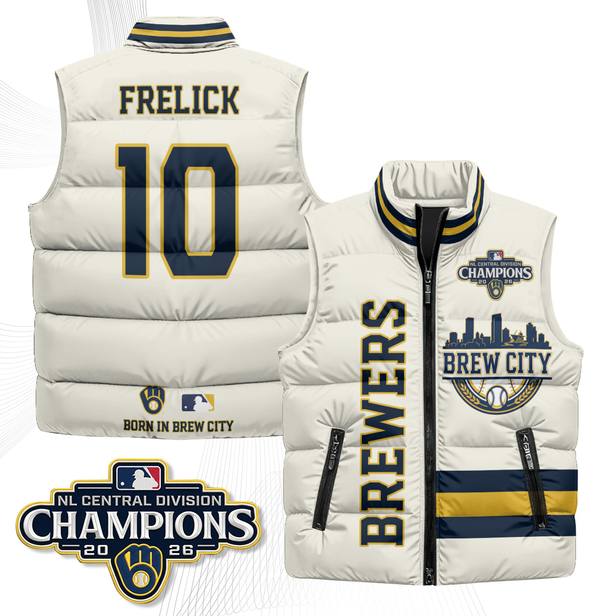 MIL "Brew City" Puffer Vest - Printed V3