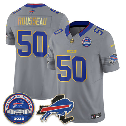 BUF 2026 Royal Gold Trim Edition Vapor Jersey - Stitched