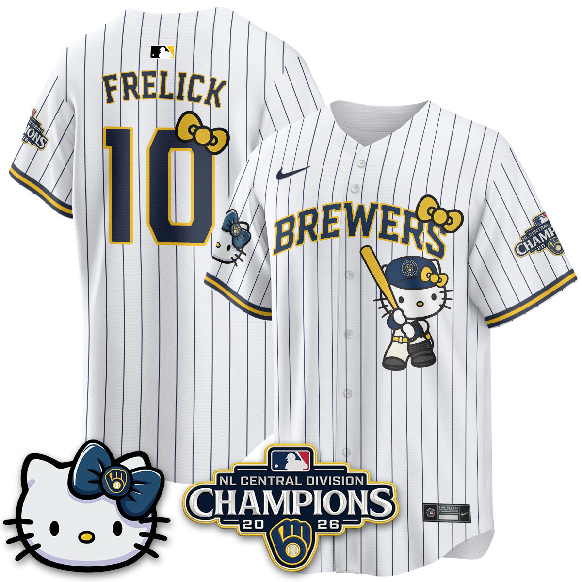 MIL NL Central Champs x Meow KT Vapor Pink Jersey - Stitched