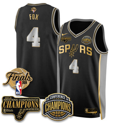 SAS 2026 NBA Western Conference Champions Vapor Special Edition Jersey - Stitched (1)