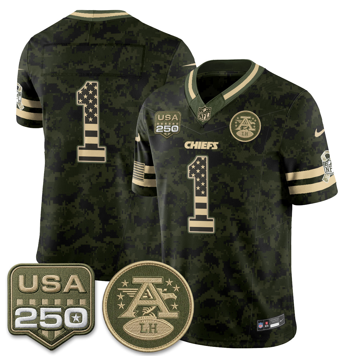 KC 2026 Salute to Service Vapor Jersey - Stitched