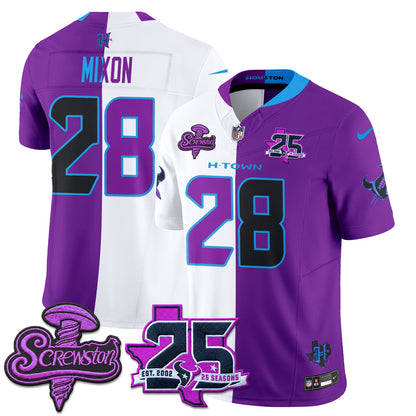 HOU DJ Screw Split Vapor Jersey - Stitched