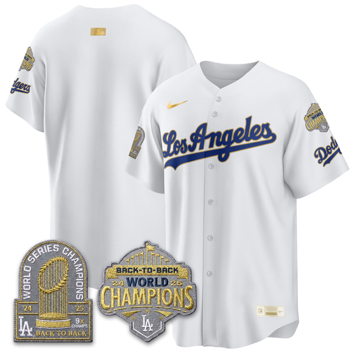 LAD Gold Collection Limited Gold Jersey - 9x & B2B Champs - All Stitched