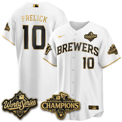 Milwaukee Brewers 2026 NL Champions Vapor Jersey - Stitched