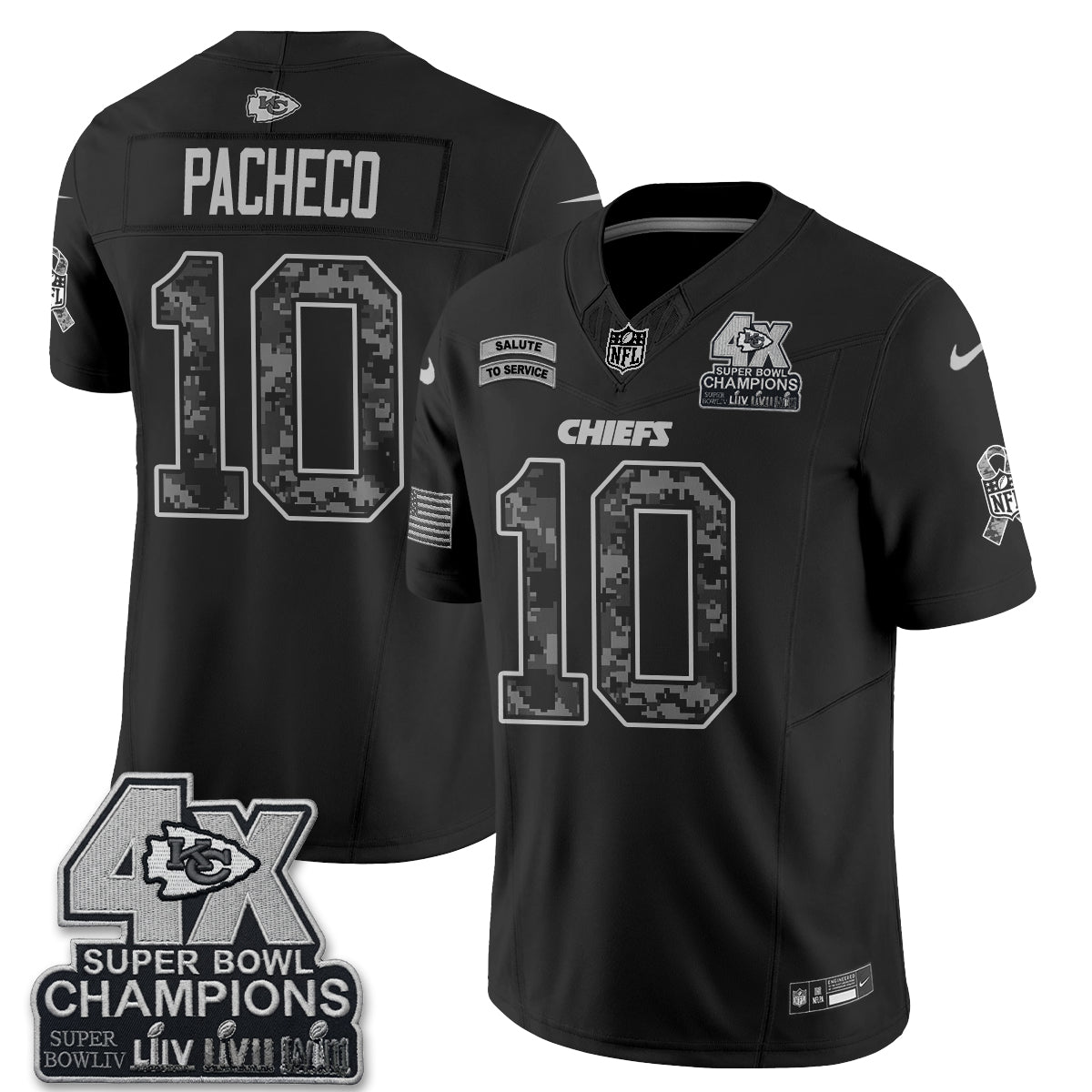 Kansas City Chiefs 2026 Salute to Service Vapor Jersey V2- Stitched