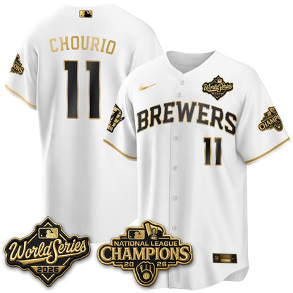 Milwaukee Brewers 2026 NL Champions Vapor Jersey - Stitched