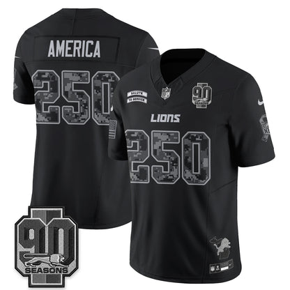 Detroit Lions 2026 Salute to Service Vapor Jersey V2- Stitched