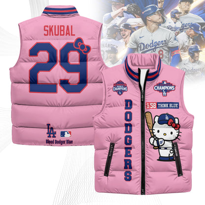 LAD x Meow KT Puffer Vest - Printed