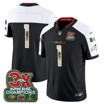 DEN 3X Champs Mexico Edition Vapor Jersey - Stitched
