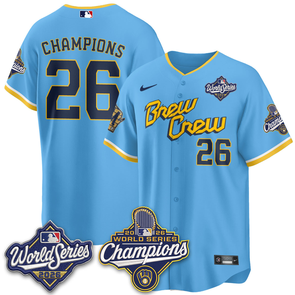 MIL 2026 WS Champions Vapor Home Jersey - Stitched (#11)