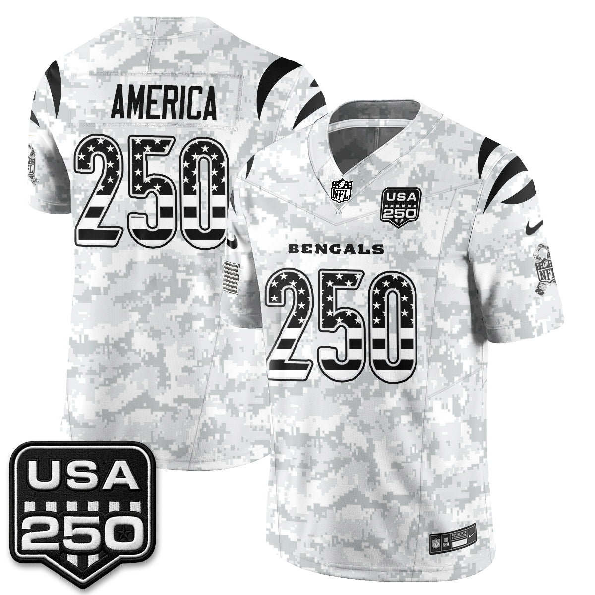 CIN 2026 Salute to Service Vapor Jersey - Stitched