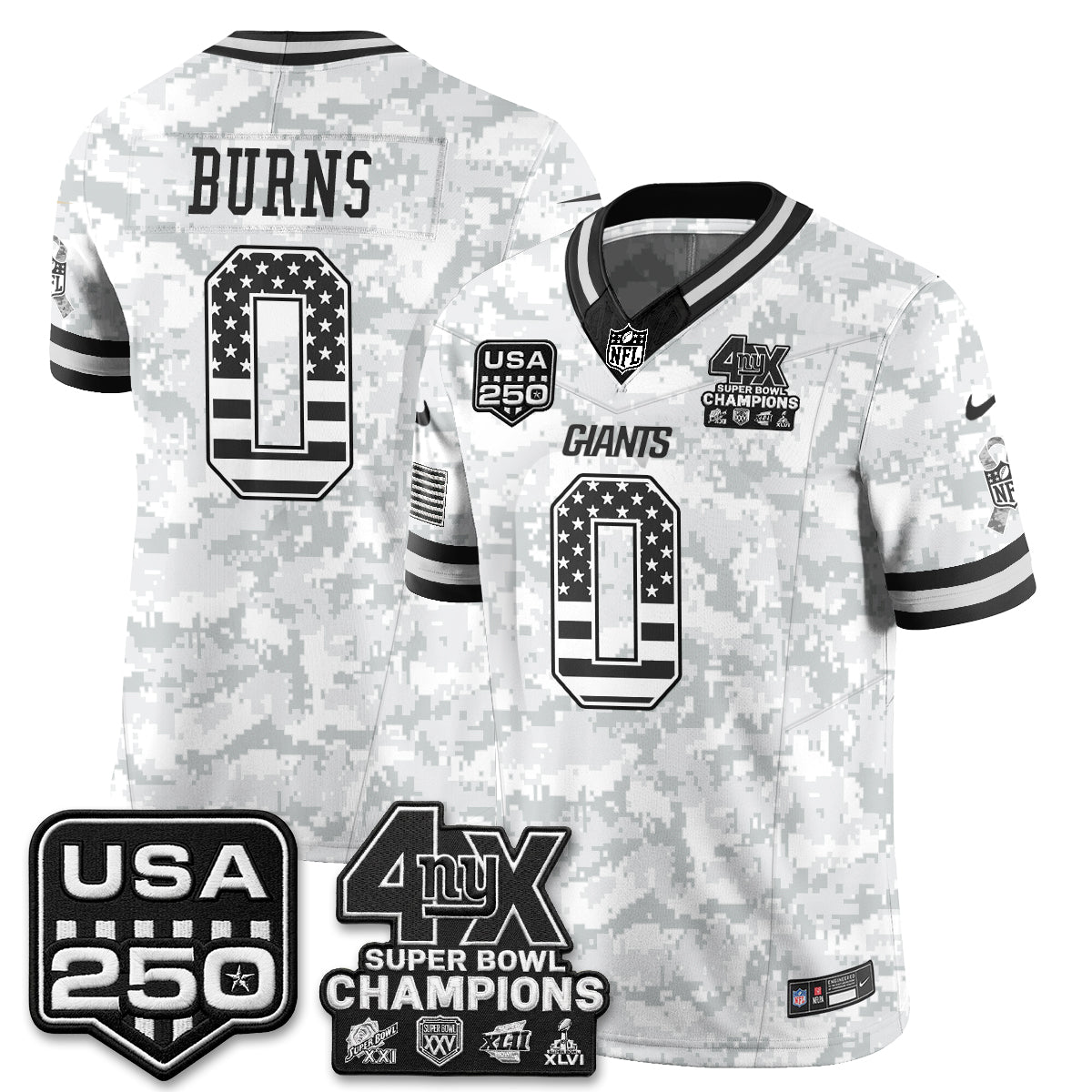 NYG 2026 Salute To Service Vapor Jersey - Stitched