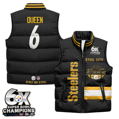 PIT "Steel City" Puffer Vest - Printed