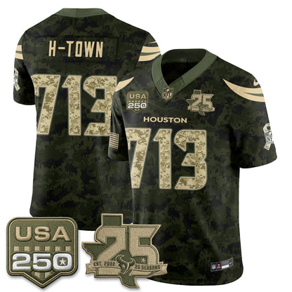 HOU 2026 Salute to Service Edition Vapor Jersey - Stitched
