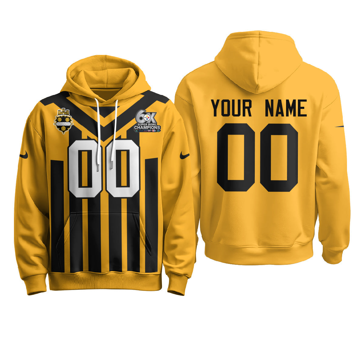 PIT 6X Champs Rivalries Custom Fleece Hoodie - Printed