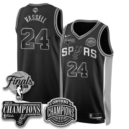 SAS 2026 NBA Western Conference Champions Vapor Special Edition Jersey - Stitched (1)