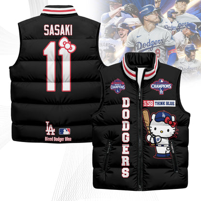 LAD x Meow KT Puffer Vest - Printed
