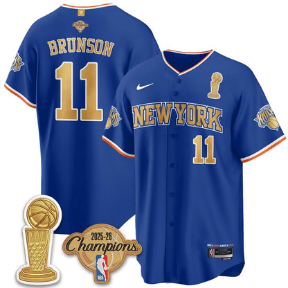 NYK Champions Night Baseball City 25/26 Jersey - Stitched