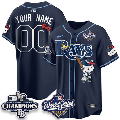 TB 2026 AL Champions x Meow KT Custom Vapor Jersey - Stitched