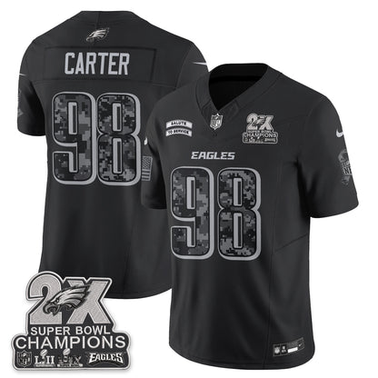 Philadelphia Eagles Salute to Service V2 Vapor Jersey - Stitched