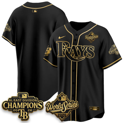 TB 2026 AL Champions Black Gold Edition Vapor Jersey - Stitched (V3)