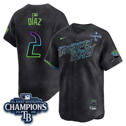 Tampa Bay Rays 2026 AL East Champs Vapor Jersey - Stitched