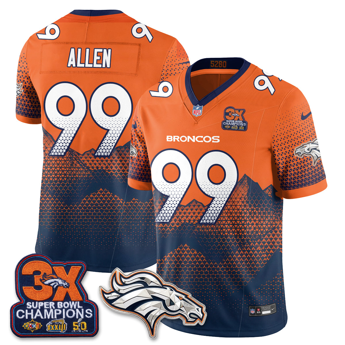 DEN Cold Front Fangear Edition Vapor Jersey - Stitched