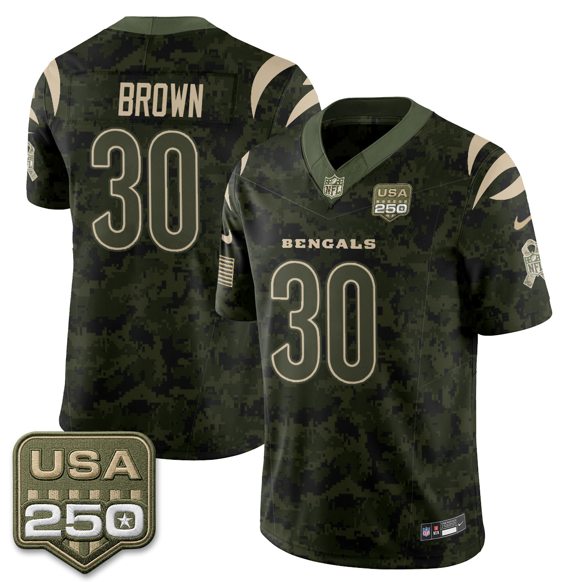 CIN 2026 Salute to Service Vapor Jersey - Stitched