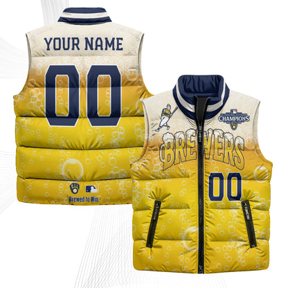 MIL 2026 NL Division Champs Custom Puffer Vest - Printed