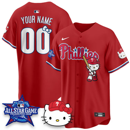 Philadelphia Phillies x Meow Kitty Vapor Limited Custom Jersey V2- Stitched