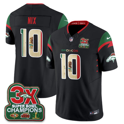 DEN 3X Champs Mexico Edition Vapor Jersey - Stitched