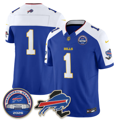 BUF 2026 Royal Gold Trim Edition Vapor Jersey - Stitched