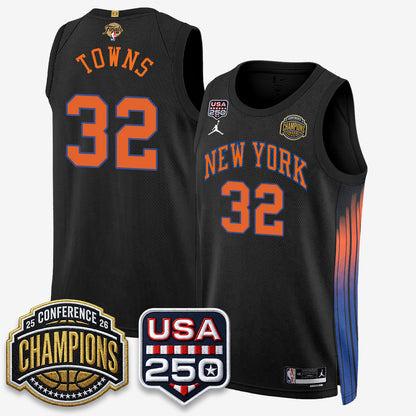 New York Knicks 2026 NBA Eastern Conference Champions City Edition Jersey V2- Stitched