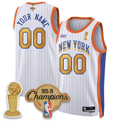 NYK Champions Night Custom Vapor Jersey - Stitched