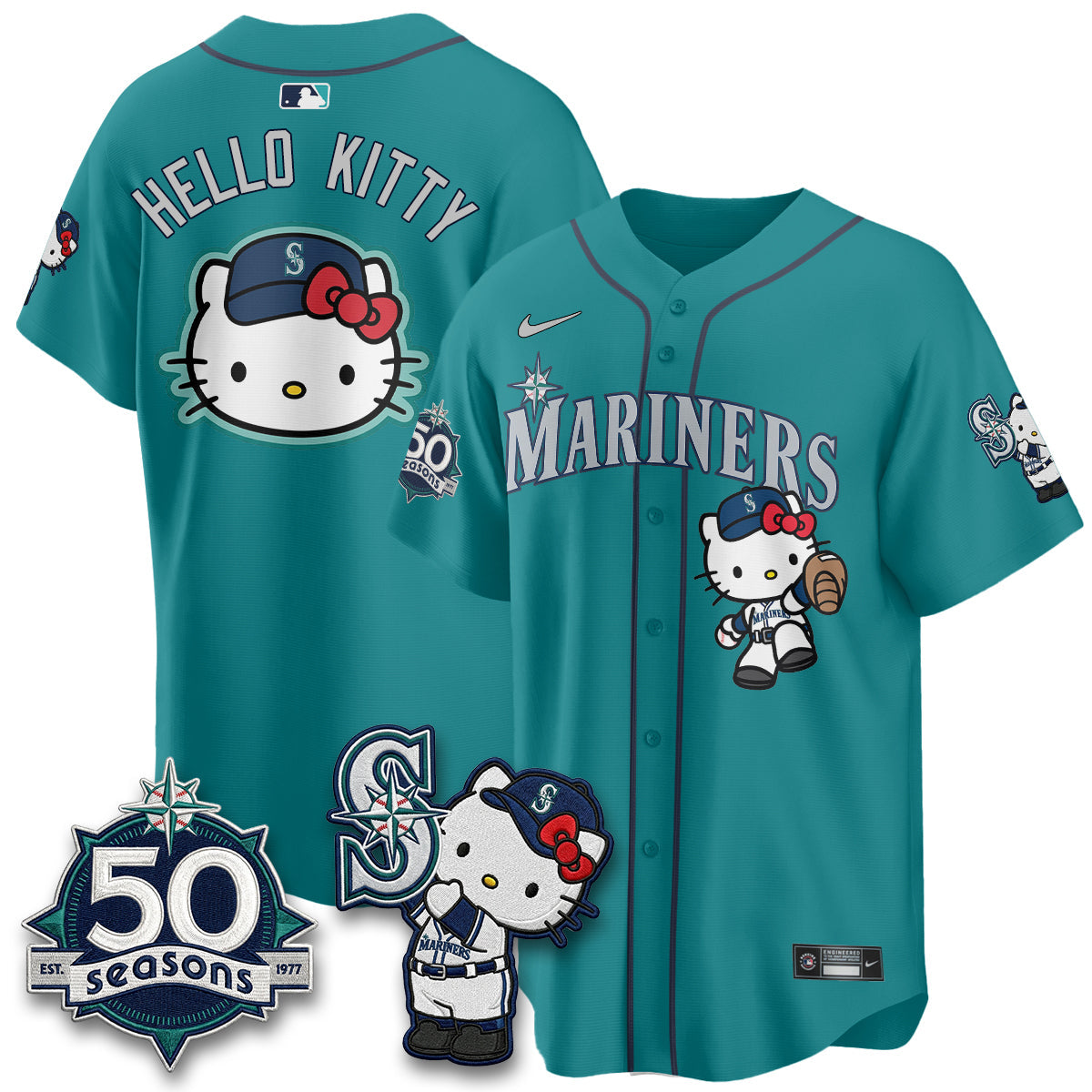 SEA x Meow KT Night Limited Teal Jersey - All Stitched