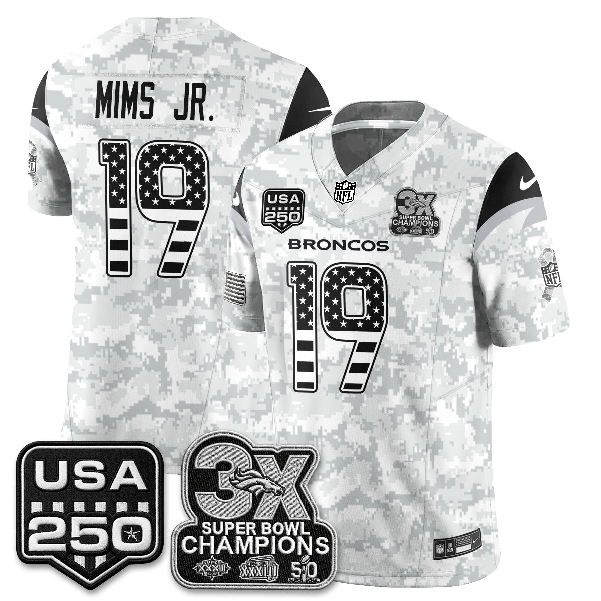 Denver Broncos 2026 Salute to Service Edition Vapor Jersey - Stitched
