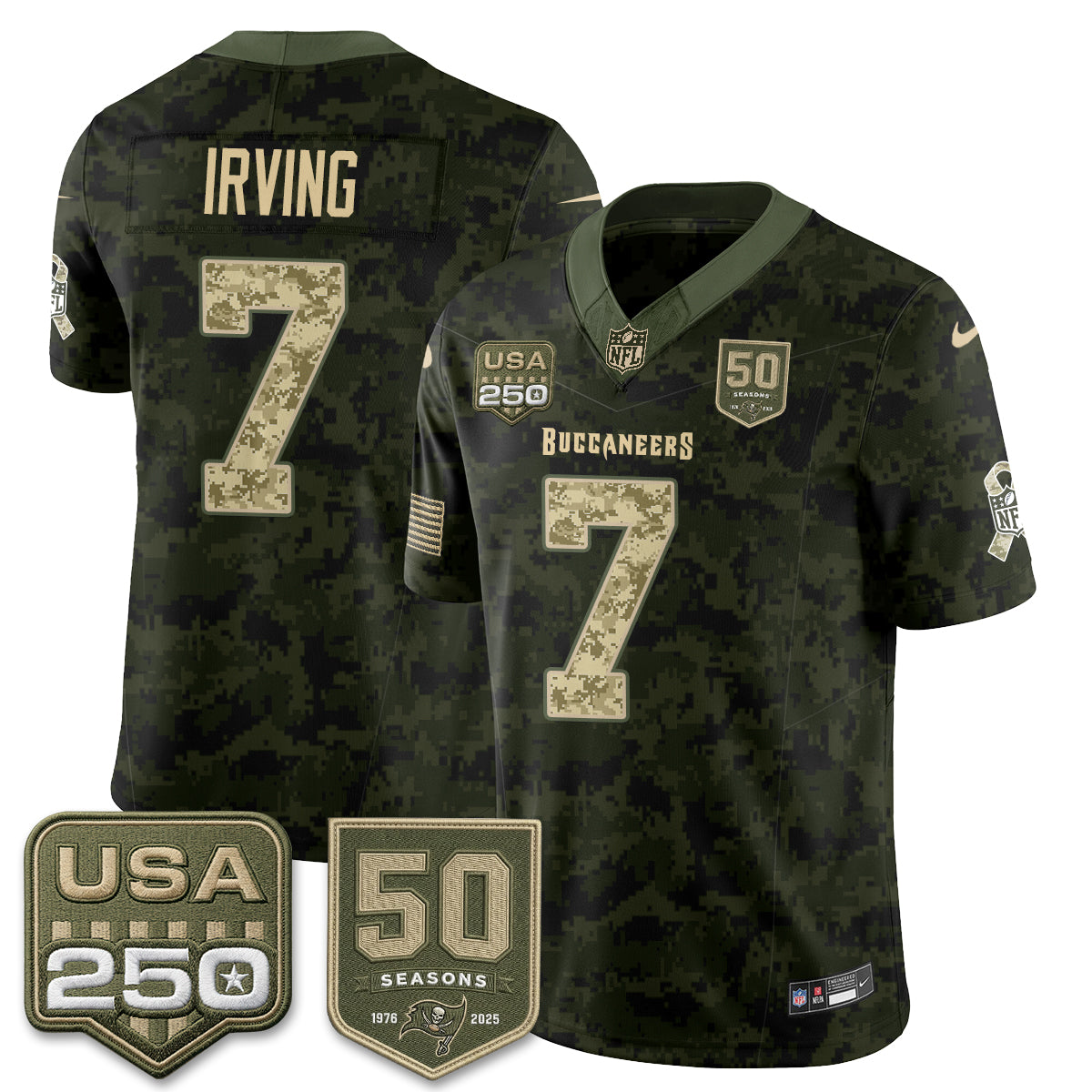 TB 2026 Salute to Service Edition Vapor Jersey - Stitched (Tiktok)