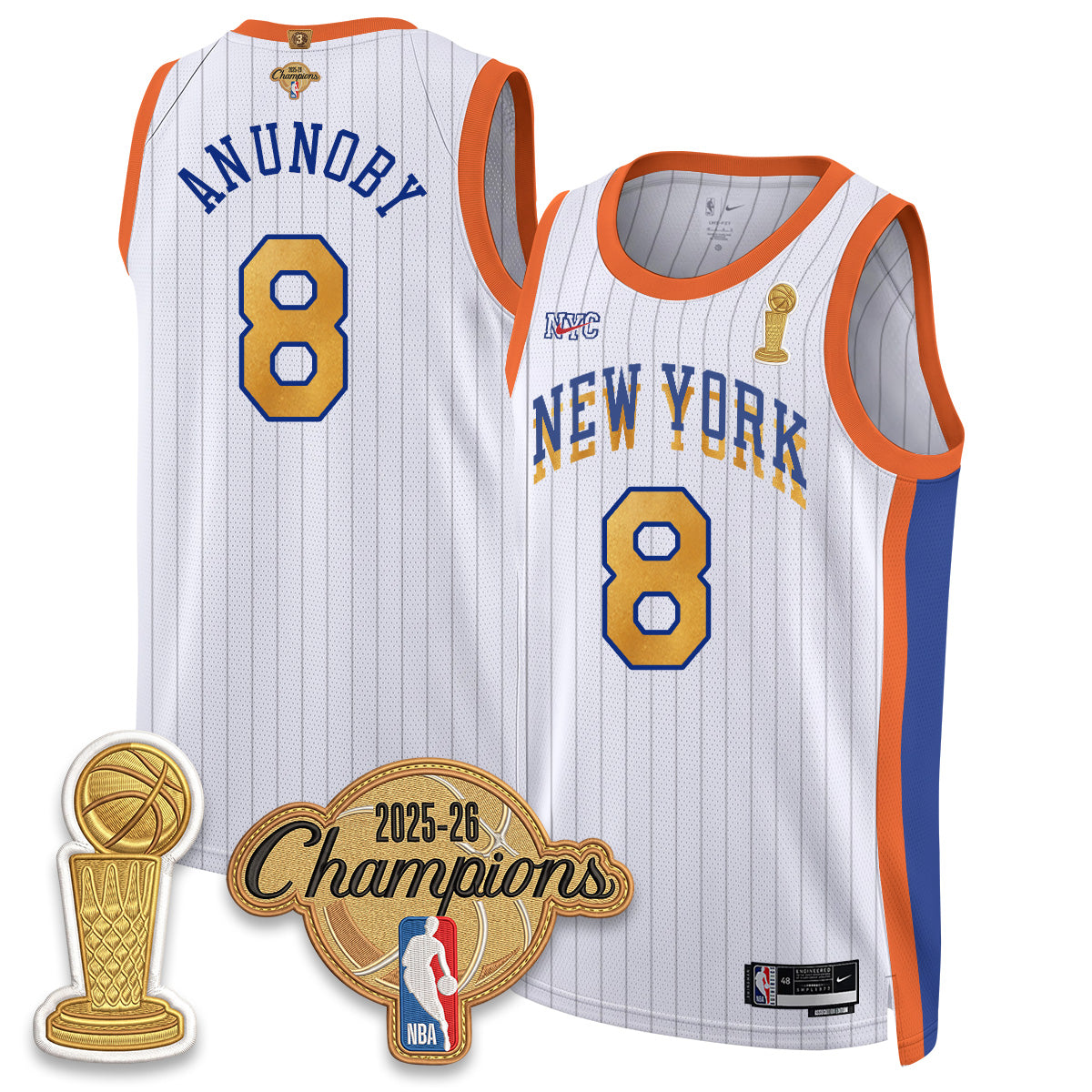 NYK Champions Night Vapor Jersey - Stitched