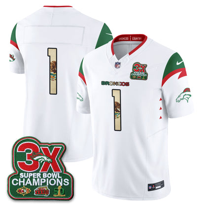 DEN 3X Champs Mexico Edition Vapor Jersey - Stitched