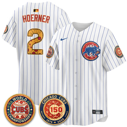 Chicago Cubs Deep Dish Pizza Vapor Limited Jersey - Stitched