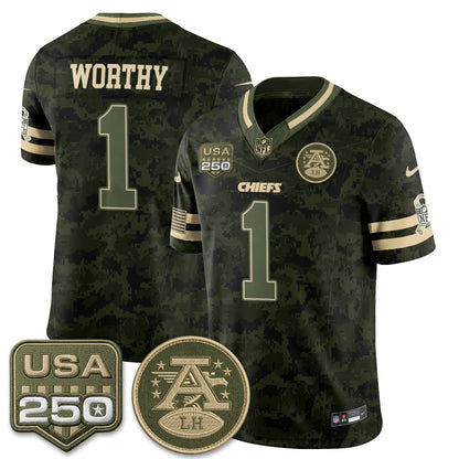 KC 2026 Salute to Service Vapor Jersey - Stitched