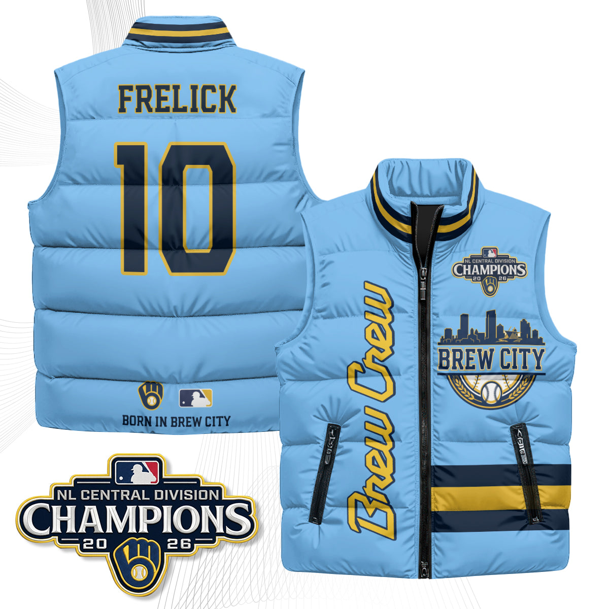 MIL "Brew City" Puffer Vest - Printed V3