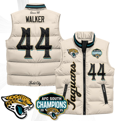 Jacksonville Jaguars 2026 Rivalries Puffer Vest - Printed