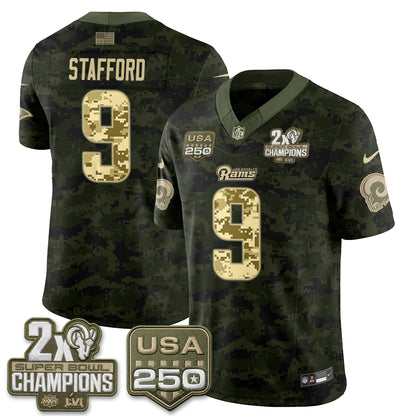 LAR 2026 Salute To Service Vapor Jersey - All Stitched