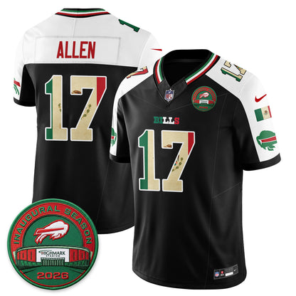 Buffalo Bills Mexico Edition Vapor Jersey - Stitched