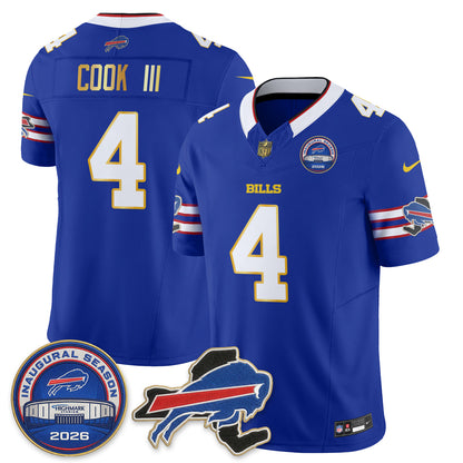 BUF 2026 Royal Gold Trim Edition Vapor Jersey - Stitched