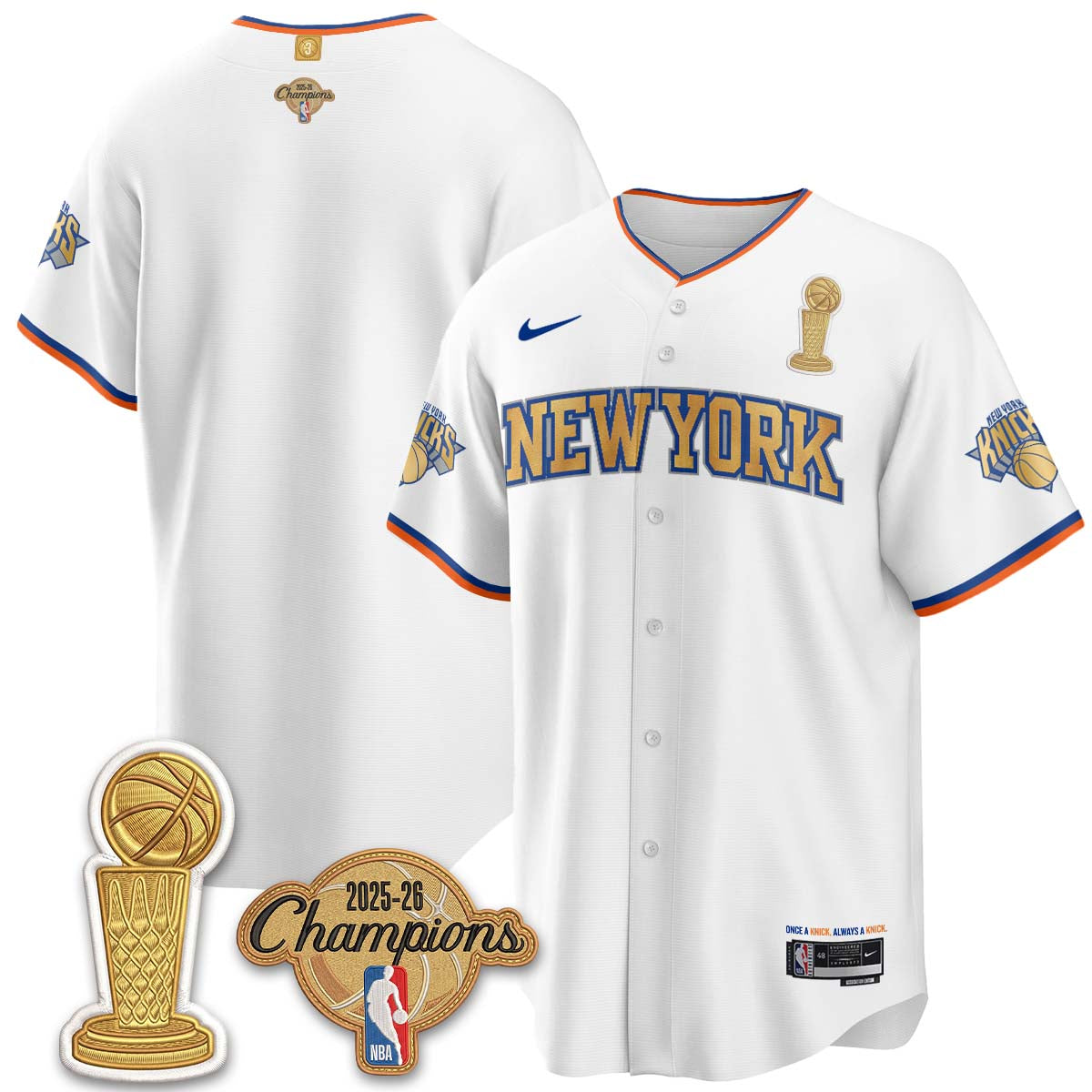 NYK Champions Night Baseball City 25/26 Jersey - Stitched