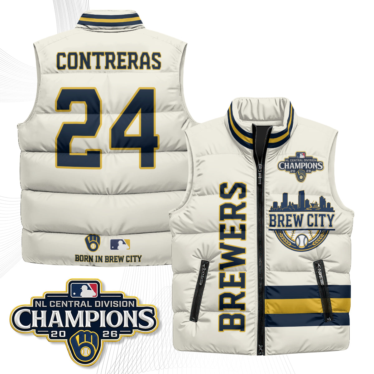 MIL "Brew City" Puffer Vest - Printed V3