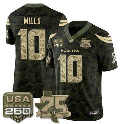 HOU 2026 Salute to Service Edition Vapor Jersey - Stitched